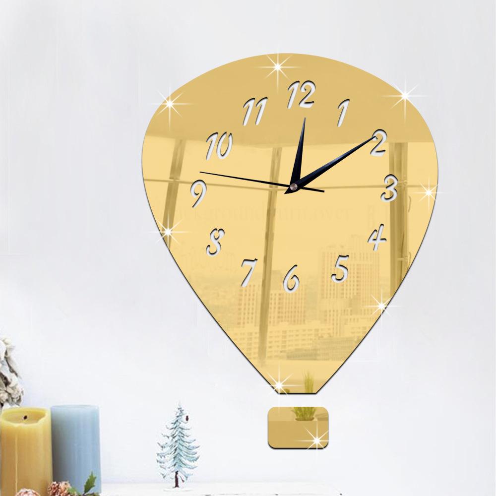 acrylic mirror clock