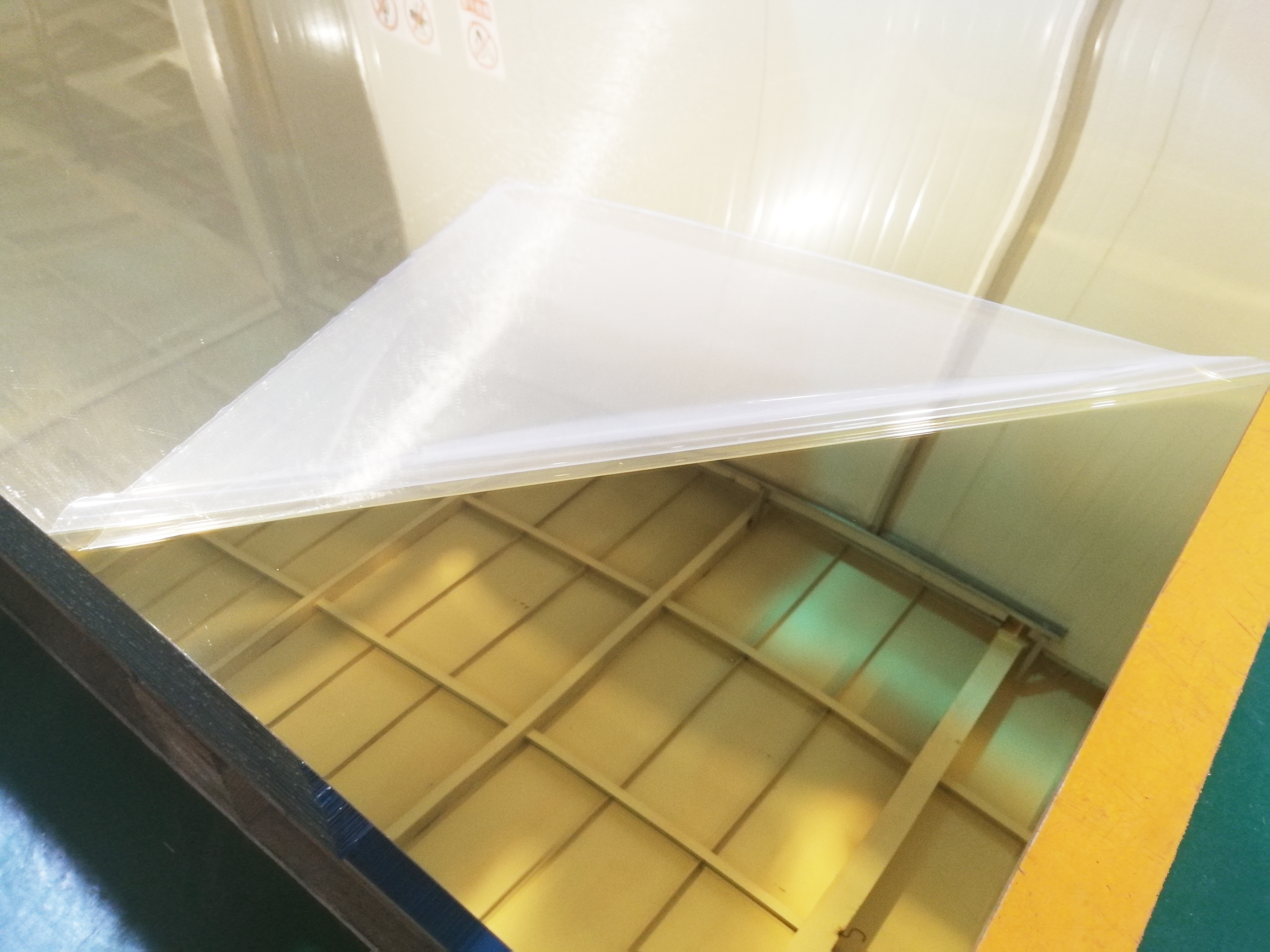 gold mirror perspex