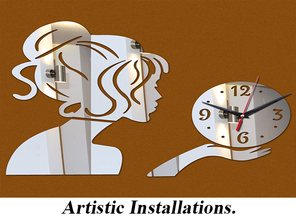 Decorative acrylic mirror sticker