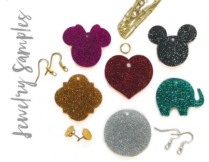 Decorative glitter acrylic sheet