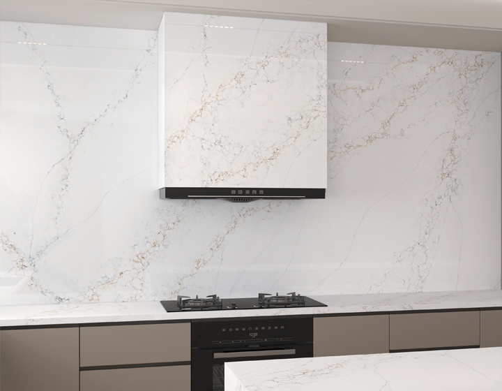 Acrylic stone-patterned cabinet panels