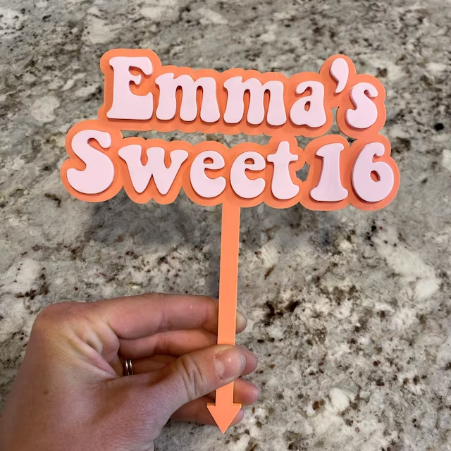 Macaron acrylic sheet signboard