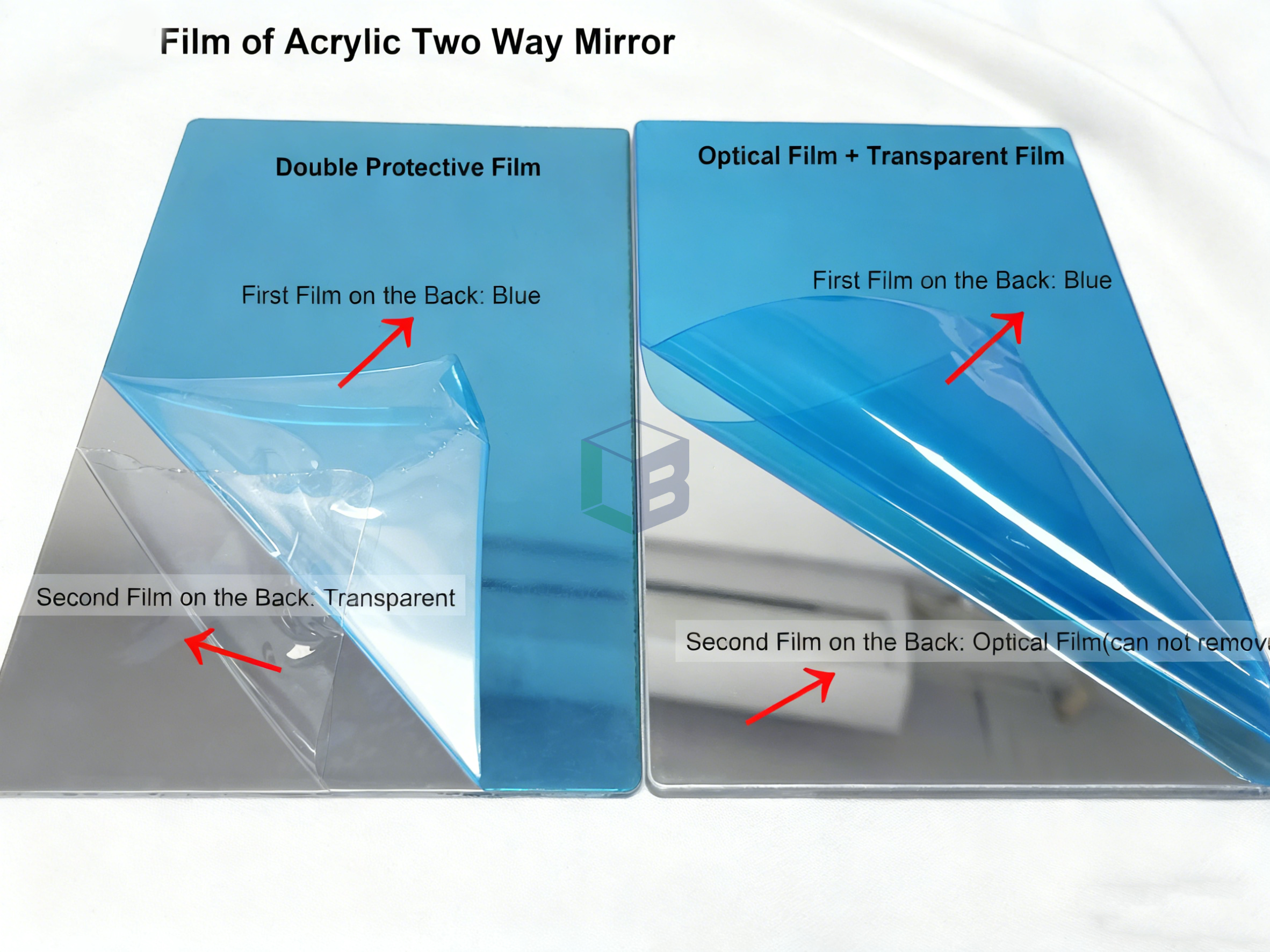 acrylic two way mirror film