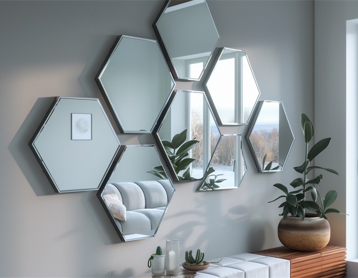 Decorative wall acrylic mirror