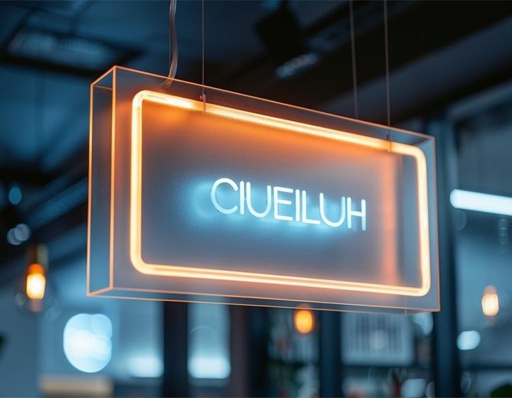 Transparent Acrylic sheet logo