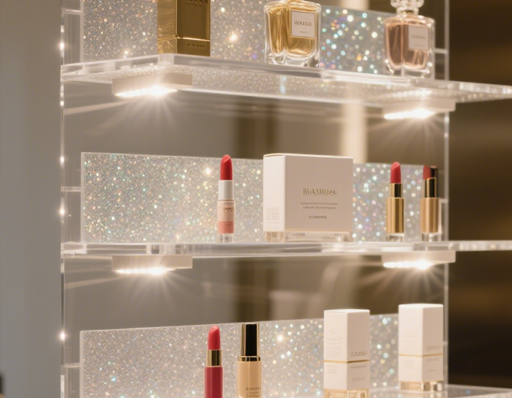 Display of acrylic sheet