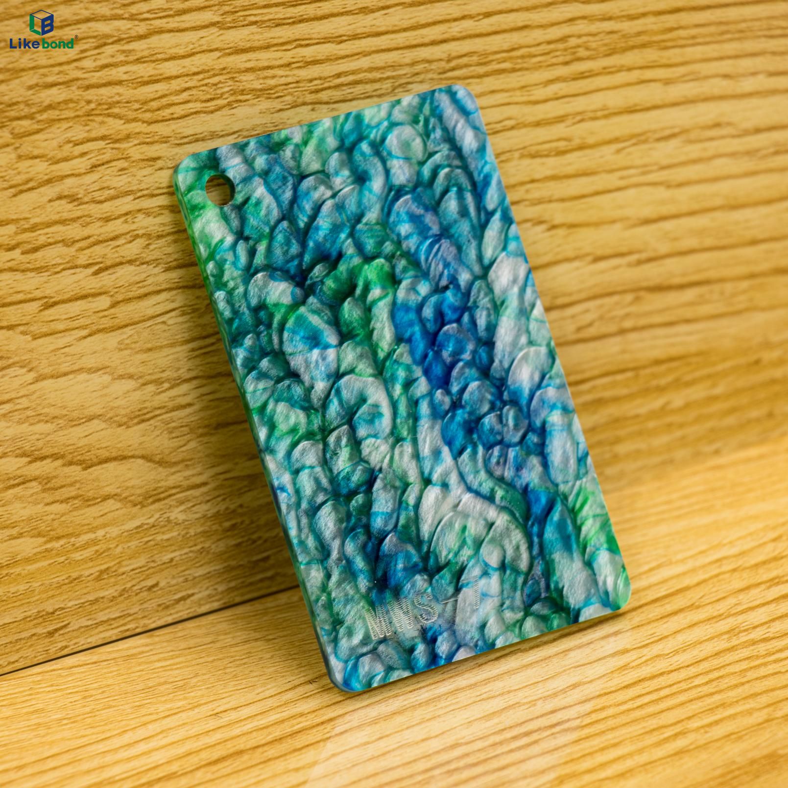 Acrylic Dual-Color Python Texture Art Panel | Likebond